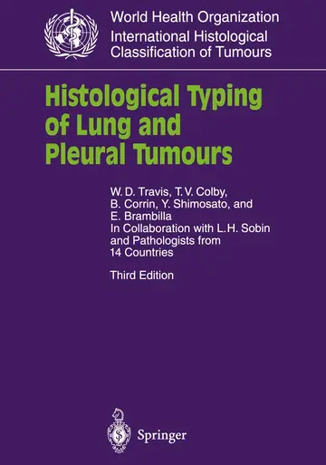 Cover of Histological Typing of Lung and Pleural Tumours