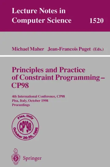 Cover of Principles and Practice of Constraint Programming - CP98