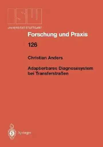 Cover of Adaptierbares Diagnosesystem Bei Transferstraßen