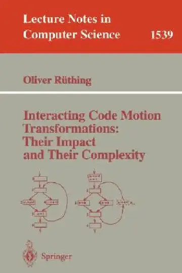 Cover of Interacting Code Motion Transformations