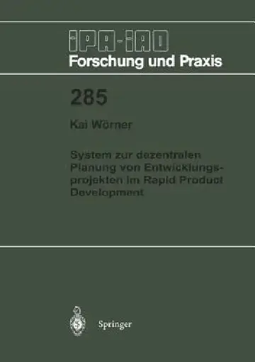 Cover of System Zur Dezentralen Planung Von Entwicklungsprojekten Im Rapid Product Development