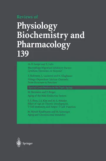 Cover of Reviews of Physiology, Biochemistry and Pharmacology 139
