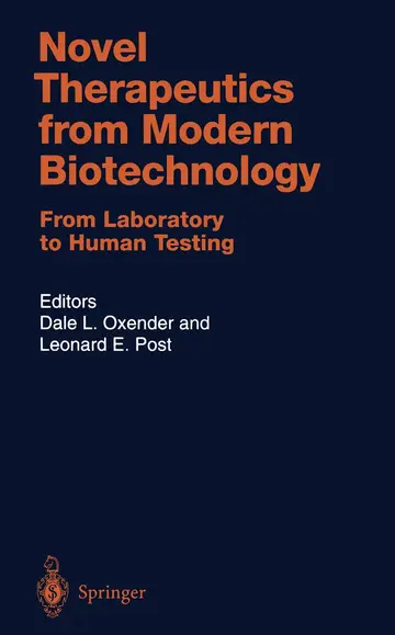 Cover of Novel Therapeutics from Modern Biotechnology