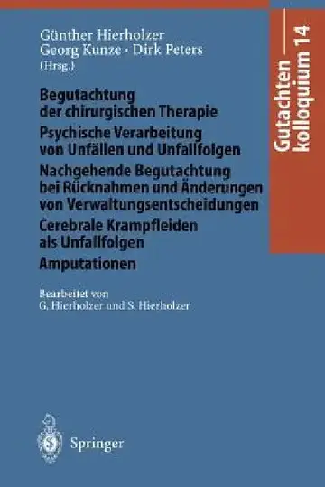 Cover of Gutachtenkolloquium 14