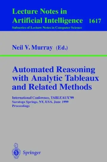 Cover of Automated Reasoning with Analytic Tableaux and Related Methods
