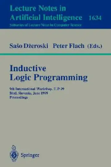 Cover of Inductive Logic Programming