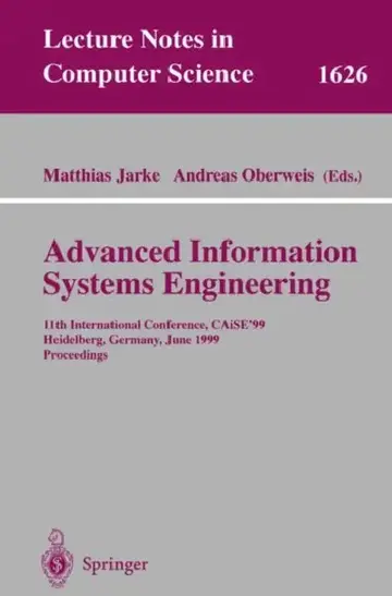 Cover of Advanced Information Systems Engineering