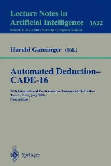 Cover of Automated Deduction - Cade-16