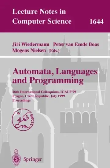 Cover of Automata, Languages and Programming