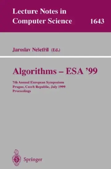 Cover of Algorithms - Esa'99