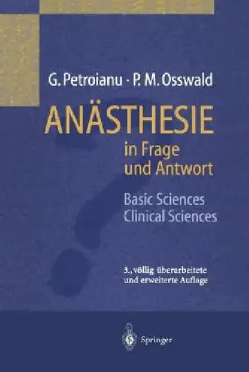 Cover of Anästhesie in Frage Und Antwort