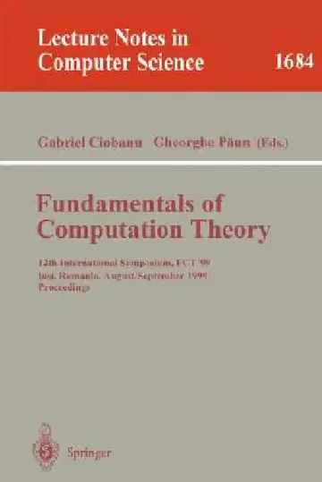Cover of Fundamentals of Computation Theory