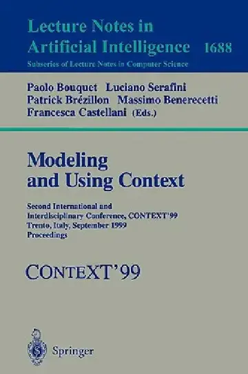 Cover of Modeling and Using Context