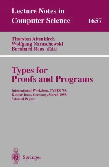 Cover of Types for Proofs and Programs