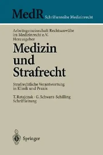 Cover of Medizin Und Strafrecht