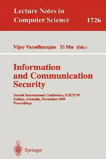 Cover of Information and Communication Security