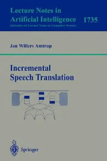 Cover of Incremental Speech Translation