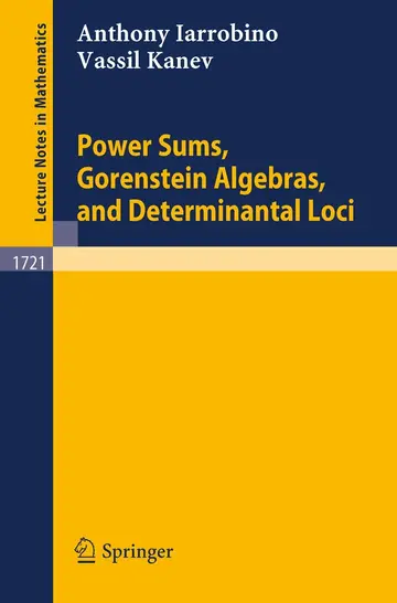 Cover of Power Sums, Gorenstein Algebras, and Determinantal Loci