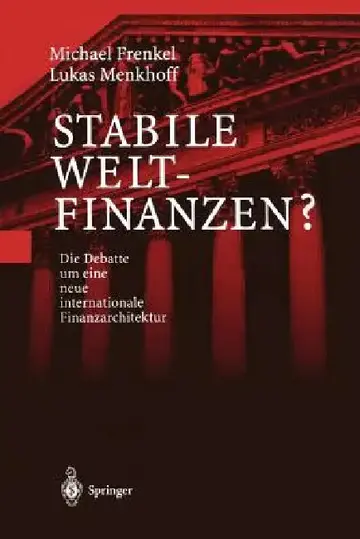 Cover of Stabile Weltfinanzen?
