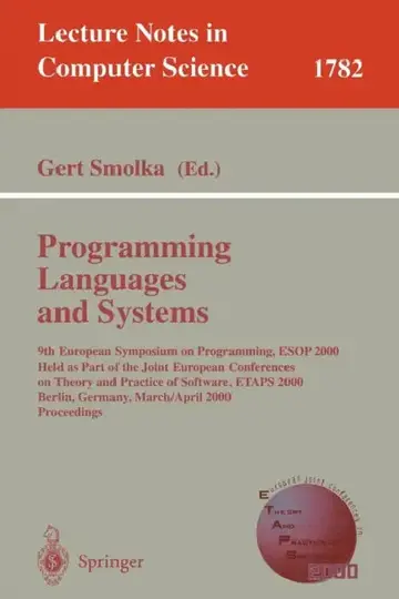 Cover of Programming Languages and Systems