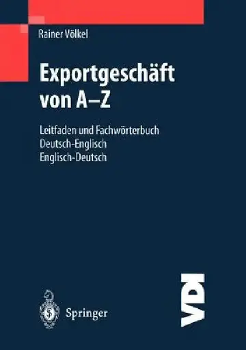 Cover of Exportgeschäft Von A-Z