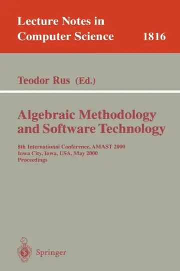 Cover of Algebraic Methodology and Software Technology