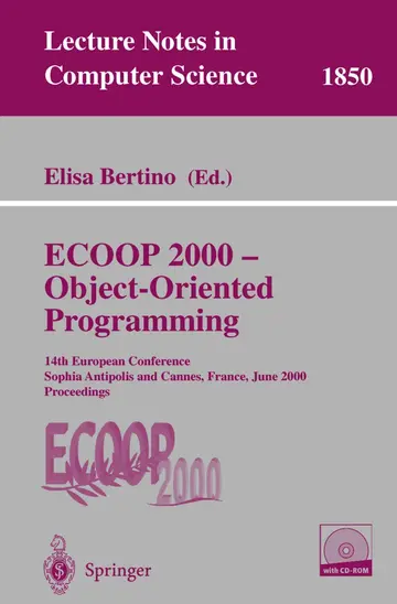 Cover of ECOOP 2000 - Object-Oriented Programming