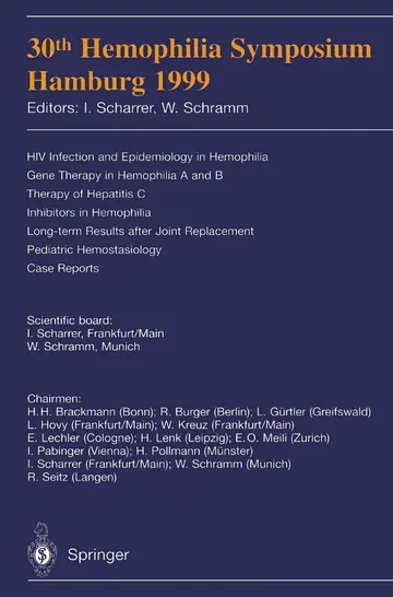 Cover of 30th Hemophilia Symposium