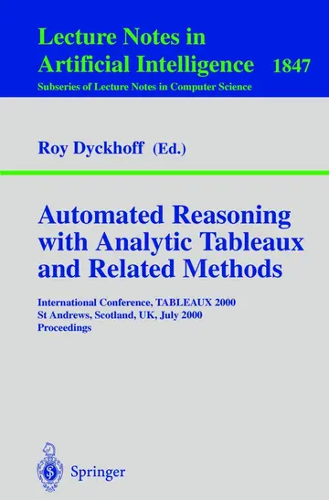 Cover of Automated Reasoning with Analytic Tableaux and Related Methods