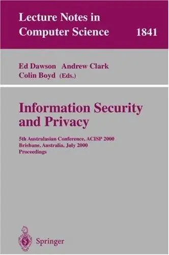Cover of Information Security and Privacy