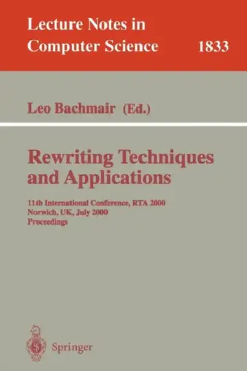 Cover of Rewriting Techniques and Applications