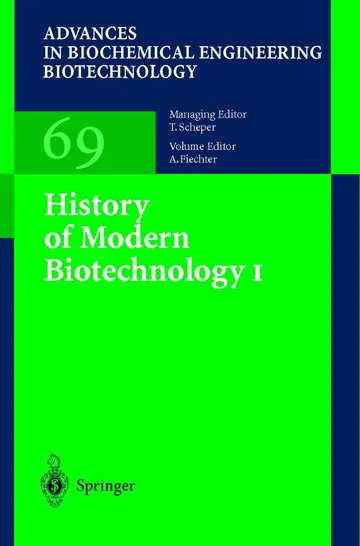 Cover of History of Modern Biotechnology I