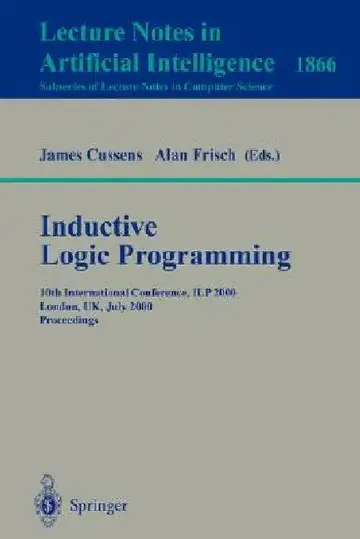 Cover of Inductive Logic Programming