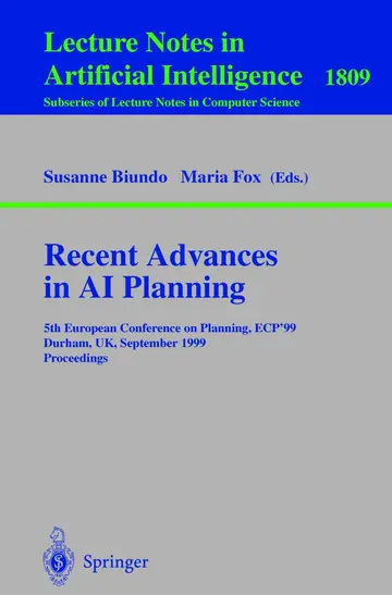 Cover of Recent Advances in Ai Planning