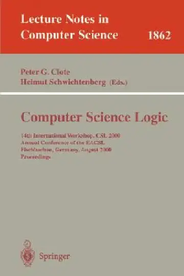 Cover of Computer Science Logic