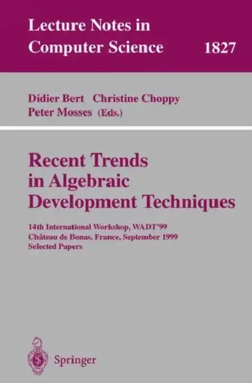 Cover of Recent Trends in Algebraic Development Techniques