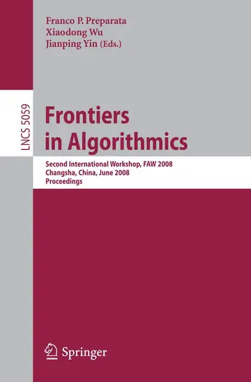 Cover of Frontiers in Algorithmics
