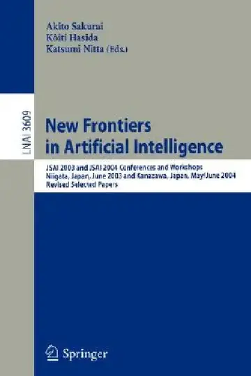 Cover of New Frontiers in Artificial Intelligence