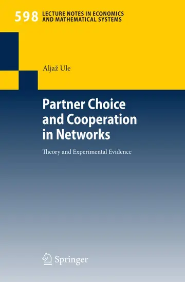 Cover of Partner Choice and Cooperation in Networks