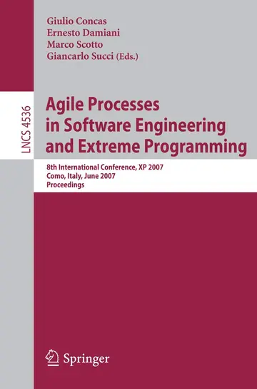 Cover of Agile Processes in Software Engineering and Extreme Programming