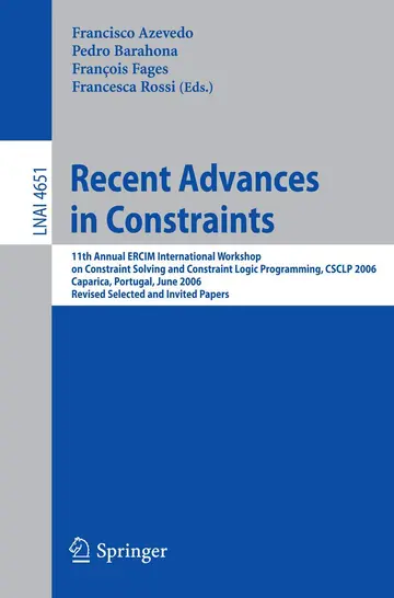 Cover of Recent Advances in Constraints