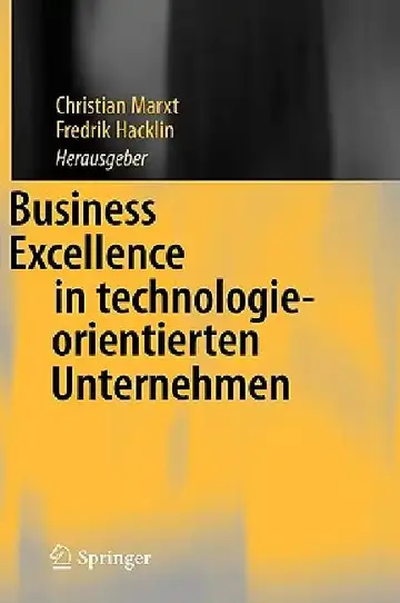 Cover of Business Excellence in Technologieorientierten Unternehmen