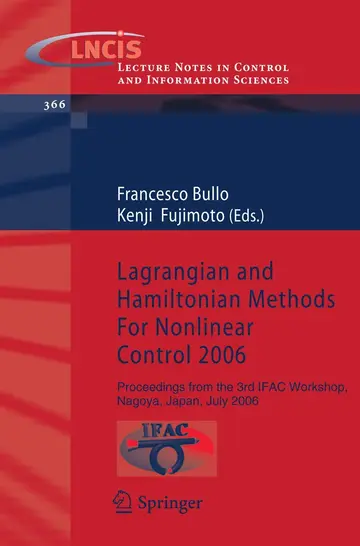 Cover of Lagrangian and Hamiltonian Methods for Nonlinear Control 2006