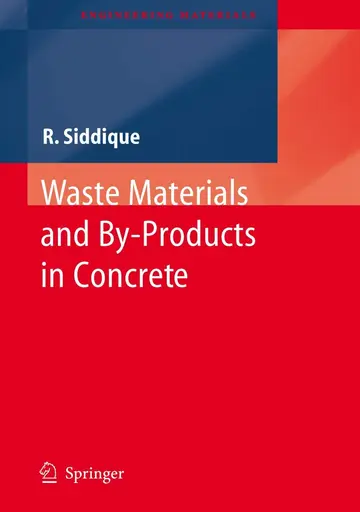 Cover of Waste Materials and By-Products in Concrete