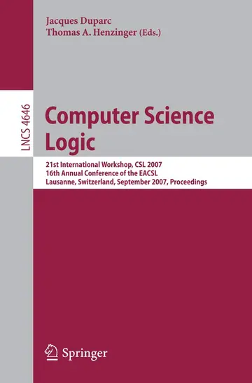 Cover of Computer Science Logic