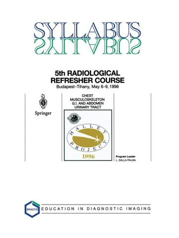 Cover of Syllabus 5th Halley Radiological Refresher Course