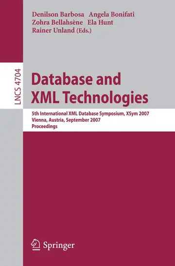 Cover of Database and XML Technologies
