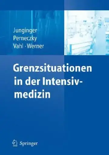 Cover of Grenzsituationen in Der Intensivmedizin