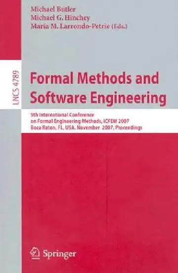 Cover of Formal Methods and Software Engineering