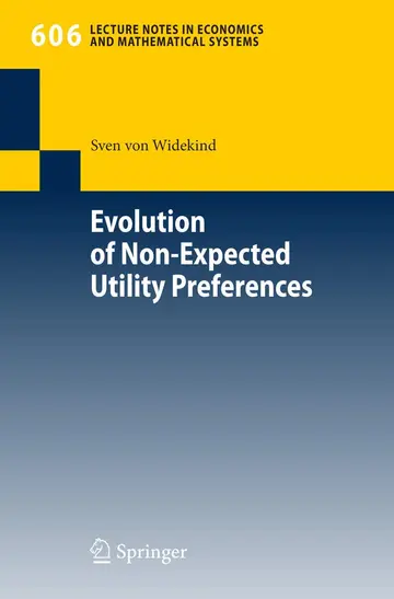 Cover of Evolution of Non-Expected Utility Preferences